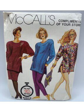 McCall's Misses Shirts Tunic Skirts Sewing Pattern Size 10-12-14-16-18-20 0010 U